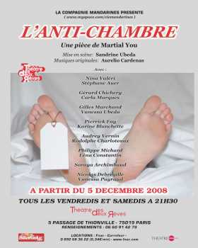 Photo : Propose à vendre Billets de concert L'ANTI-CHAMBRE - THEATRE DES DEUX REVES PARIS