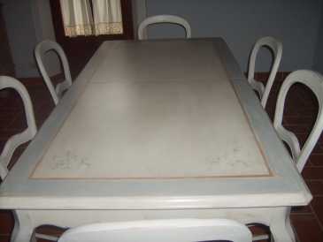 Photo : Propose à vendre Table MOBILE ARTIGIANALE - TAVOLO PROVENZALE DECORATO A MANO