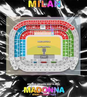 Photo : Propose à vendre Billets de concert MADONNA STICKY&SWEET TOUR 14/07/09 - MILANO SAN SIRO