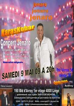 Photo : Propose à vendre Billet de concert CONCERT JENARO & FABIAN LAUMONT 9 MAI 09 A 20H - LE KARASKOBAR