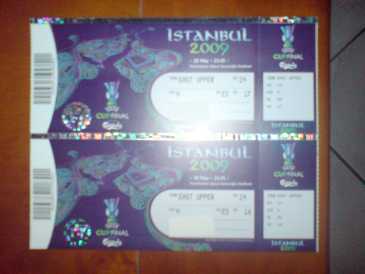 Photo : Propose à vendre Billets pour événement sportif FINAL UEFA 2009 - ISTANBUL