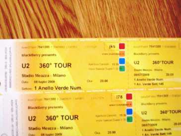 Photo : Propose à vendre Billet de concert U2 360 - MILAN 8 JULY 09