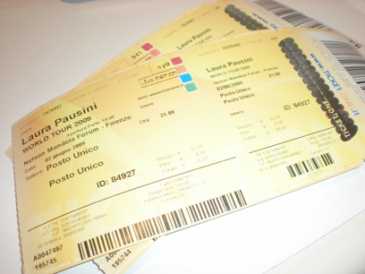Photo : Propose à vendre Billets de concert LAURA PAUSINI WORLD TOUR 09 @ FIRENZE (2 GIUGNO) - NELSON MANDELA FORUM