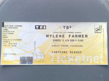 Photo : Propose à vendre Billets de concert MYLENE FARMER - ZENITH STRASBOURG