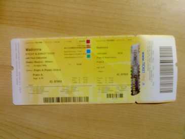Photo : Propose à vendre Billet de concert CONCERTO MADONNA 14 LUGLIO - MILANO