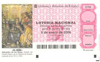 Photo : Propose à vendre Objets de collection LOTERIA NACIONAL ESPANOLA - LOTERIA - LOTERIA NACIONAL ESPANOLA