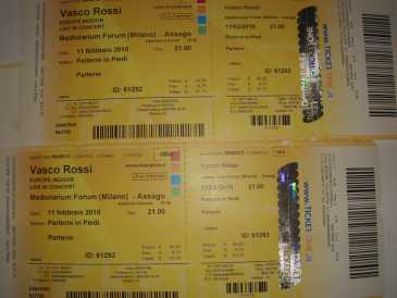 Photo : Propose à vendre Billets de concert CONCERTO VASCO ROSSI - MILANO