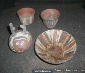Photo : Propose à vendre Céramiques I BANDAGE(SELL) HUACOS BE BORN-PERU (CAHUACHI - BE - Assiette