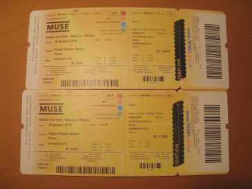 Photo : Propose à vendre Billets de concert CONCERTO MUSE @SAN SIRO, 8 GIUGNO 2010 - MILANO