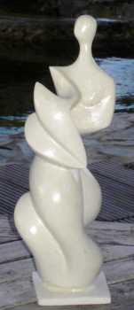 Photo : Propose à vendre Statue Marbre - SCULPTURE DARIUS (FEMME POISSON ( MAQUETTE ) - Contemporain