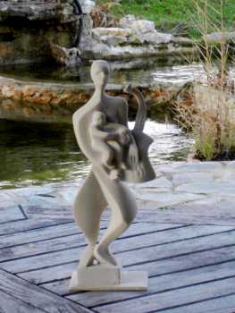 Photo : Propose à vendre Statue Marbre - SCULPTURE DARIUS (LA REVOLUTION DES FLEURS ) - Contemporain