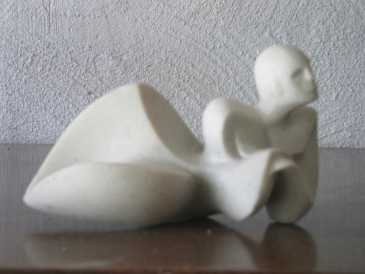 Photo : Propose à vendre Statue Marbre - SCULPTURE DARIUS ( LE REPOS ) - Contemporain