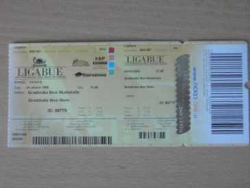 Photo : Propose à vendre Billets de concert LIGABUE - PALAMAGGIO CASERTA
