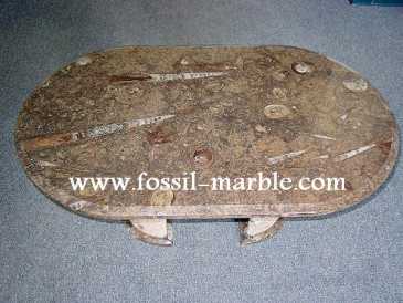 Photo : Propose à vendre Décoration TABLE EN NATURAL MARBRE FOSSILISE MARRAKECH - TABLE EN MARBRE FOSSILISE