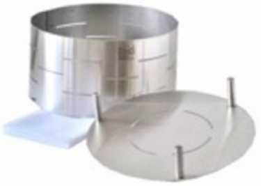 Photo : Propose à vendre Gastronomie et cuisine STAINLESS STEEL MOLD AND FOLLOWER, CHEESE 1.200 G