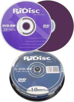 Photo : Propose à vendre Consommable RIDISC - CAKEBOX DE 10 DVD -RW 4,7 GO 2X