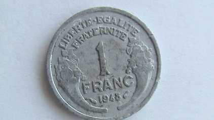 Photo : Propose à vendre Monnaie / pièce / billet UN FRANC 1948