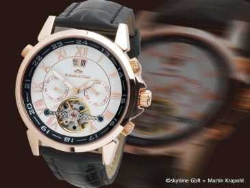 Photo : Propose à vendre 2 Montres bracelets mécaniques Homme - R & G - R & G AUTOMATICO MOD KARTAGO RELOY CHRONO