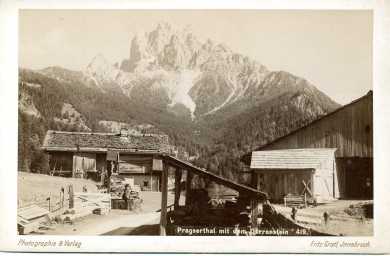 Photo : Propose à vendre Photographie / affiche PRAGSERTHAL ITALIEN - FOTOGRAFIE AUF KARTON UM 189 - Paysage