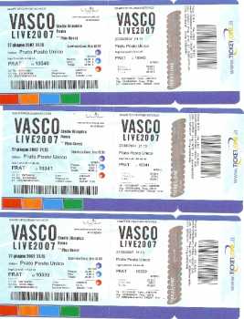Photo : Propose à vendre Billets de concert VASCO ROSSI LIVE 2007 - 27/06 ROMA - STADIO OLIMPICO