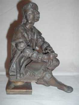 Photo : Propose à vendre Statue Bronze - JOVEN ESCRIBIENDO - XIXè siècle