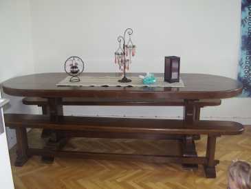 Photo : Propose à vendre Table NUMEROTE MAISON DU SIECLE - TABLE EN CHENE D'EBENISTE