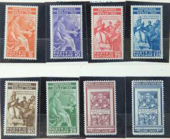 Photo : Propose à vendre 8 Blocs de timbress 1934 CONGRESSO GIURIDICO-POSTA AEREA VATICANO - Evénements