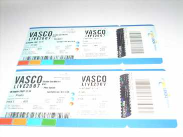 Photo : Propose à vendre Billets de concert TOUR VASCO ROSSI BARI 10 LUGLIO 2007 - BARI