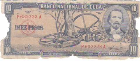Photo : Propose à vendre Billet et bon 10 PESOS CUBAIN SIGNE PAR LE CHE GUEVARA - 7 ANS AVANT SA MORT