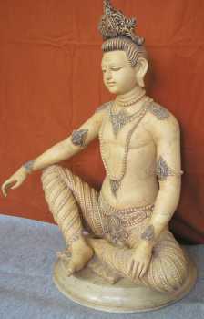 Photo : Propose à vendre Statue Marbre - INDRA BHAGWAN STATUE - Contemporain