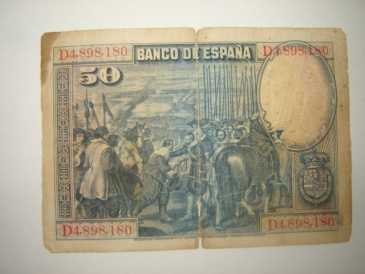 Photo : Propose à vendre Billet et bon BILLETE DE ESPANA DENOMINACION 50 PESETAS - MEXICO