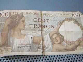 Photo : Propose à vendre 3 Billets ANCIENS BILLETS DE 50,100 ET 1000 FRANCS FRANCAIS