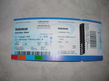 Photo : Propose gratuitement Billet de concert RADEOHEAD 17 GIUGNO 2008 - MILANO