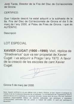 Photo : Propose à vendre Violon REPLICA DE STRADIVARIUS - VIOLIN DE XAVIER CUGAT REPLICA DE STRADIVARIUS