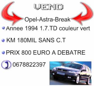 Photo : Propose à vendre Break OPEL - Astra