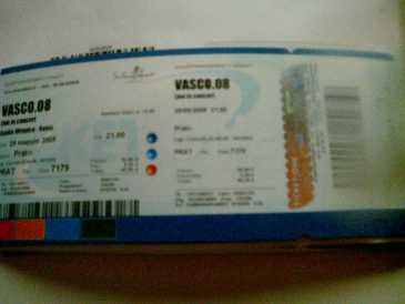 Photo : Propose à vendre Billet de concert CONCERTO VASCO ROSSI 2008 - ROMA STADIO OLIMPICO PRATO
