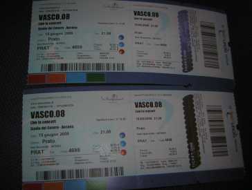 Photo : Propose à vendre Billets de concert VASCO ROSSI BIGLIETTI A PREZZO RIDICOLO! - ANCONA