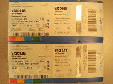 Photo : Propose à vendre Billets de concert VASCO TOUR 2008 - MILANO